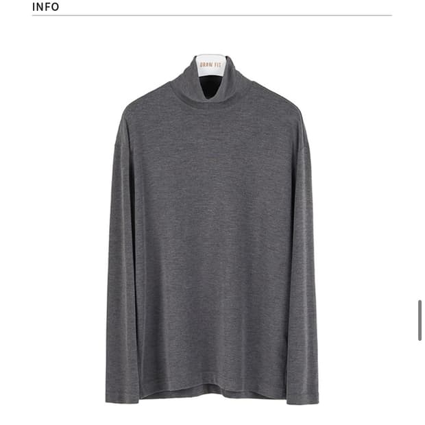 (실착3회) 드로우핏 목폴라 터틀넥 니트