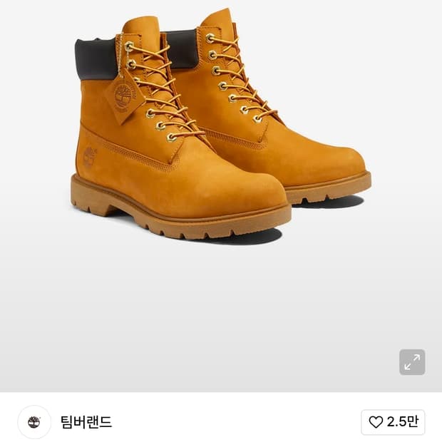 팀버랜드 위트브라운 255