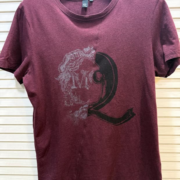 Alexander McQueen알렉산더 맥퀸 맥큐 사선 절개 로고 티셔츠