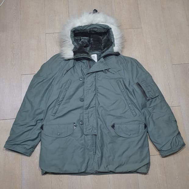 오리지널 미군 n3b 콜드파카 L 110 이상 개파카 A급