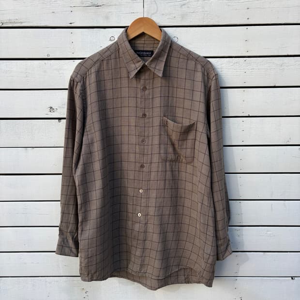 Yves Saint Laurent 입생로랑 체크 셔츠