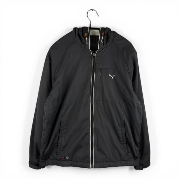  (무료배송)M) 푸마 기모 바람막이 자켓 차콜