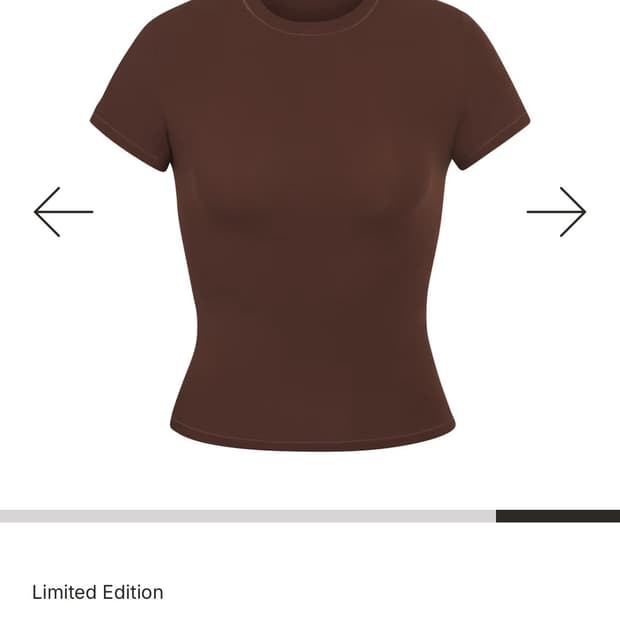 [새상품] SKIMS 스킴스 티셔츠 코코아