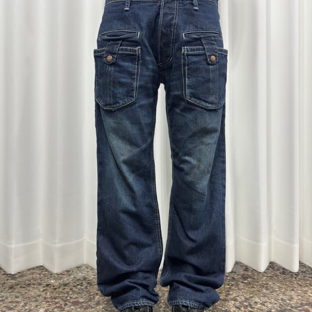 denim pocket pants