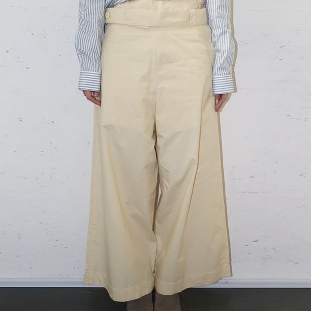 이세이 미야케 80s 슈퍼 와이드 코튼 팬츠