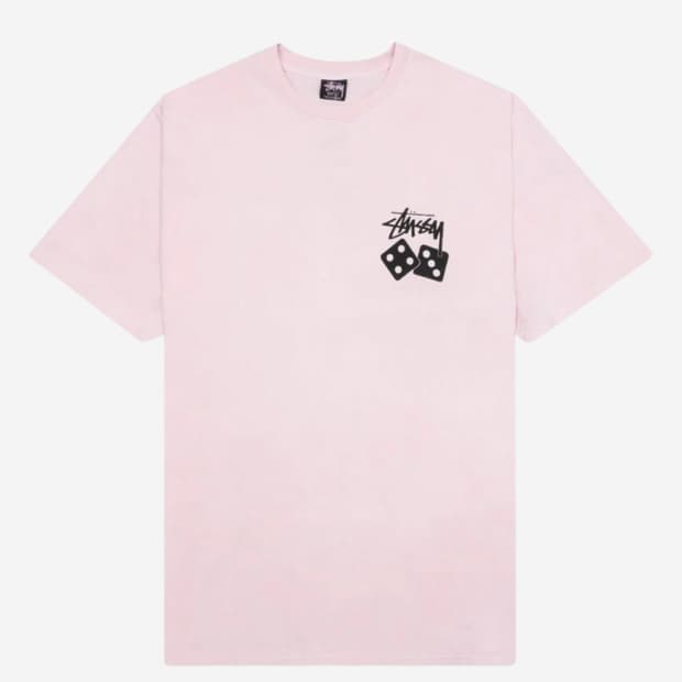 Stussy Dice Pigment Dyed T-Shirt Blush 