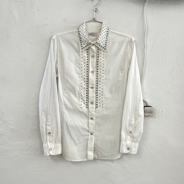 프라다 2012 아카이브 스터드 웨스턴 셔츠