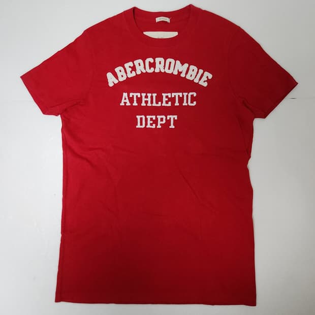 아베크롬비 A&F 레드 반팔티 M