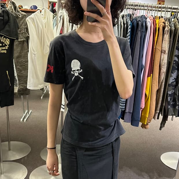 M)Japanese vintage 백프린팅 반팔