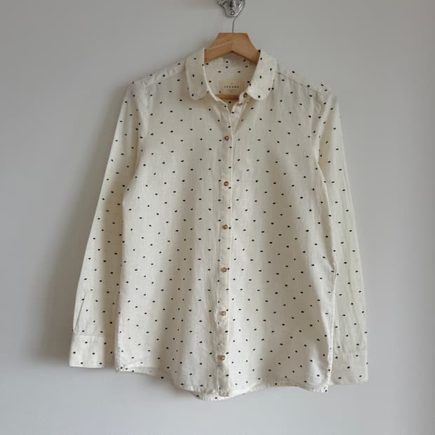 세잔(SEZANE) 도트 린넨 셔츠