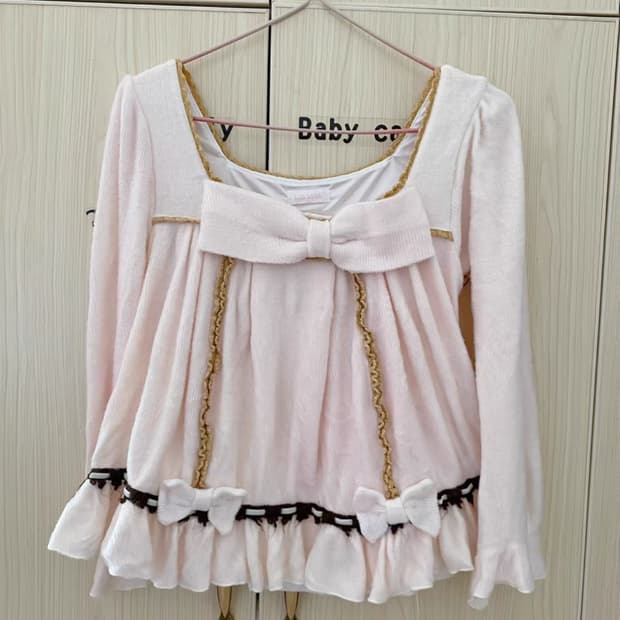 리즈리사 히메갸루 핀터깔  연핑크 리본탑