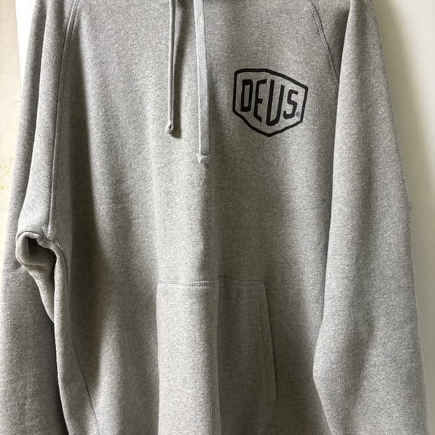 데우스 도쿄 그레이 후드티 XL