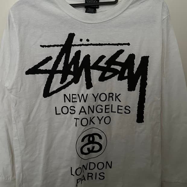 스투시 월드투어 롱슬리브 티셔츠 2024