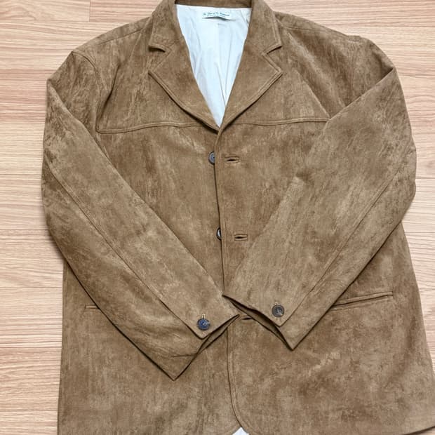 아크블루 스웨이드 자켓 