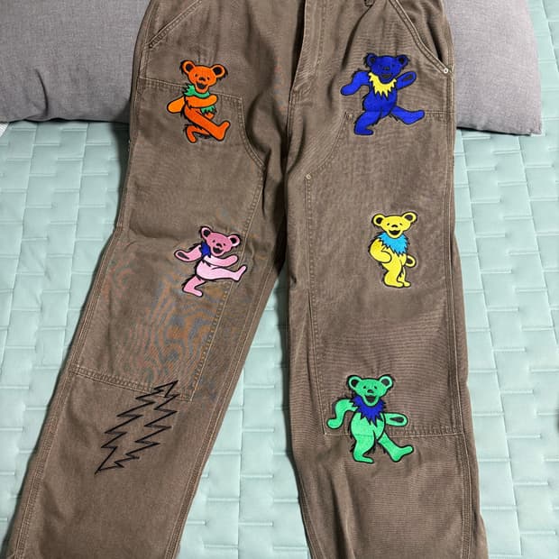 디스이즈네버댓 x 그레이트풀 데드 더블니 팬츠 XL