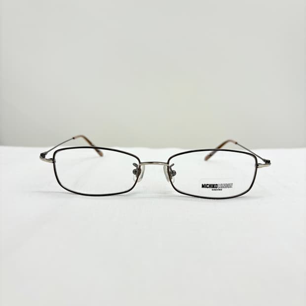MICHIKO LONDON 미치코런던 브라운 사각 메탈테