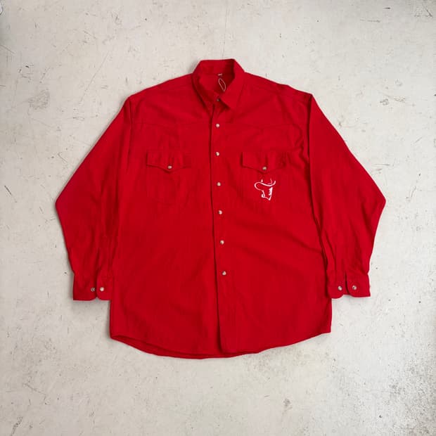 90s USA 빈티지 웨스턴 셔츠 XL