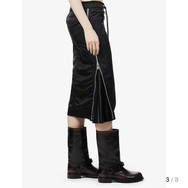 사카이 여성 나일론 플리츠 패딩 스커트 2