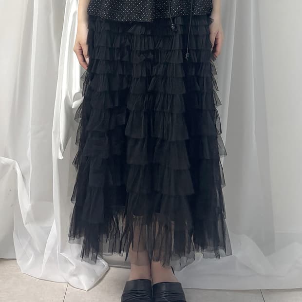 rps sweaney tulle tiered skirt