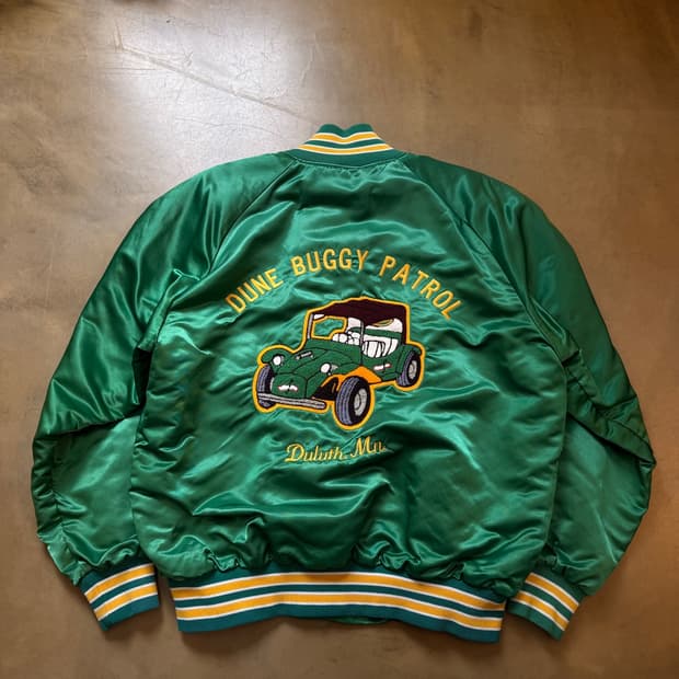 80s NORTH TRAIL MADE IN USA 라이트 바시티 자켓