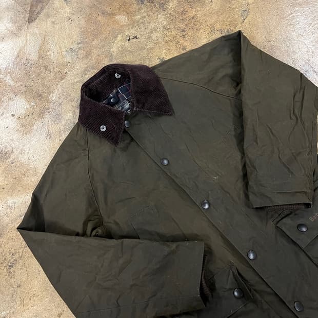 [정품] 바버 Barbour 왁스 자켓 올리브 b18