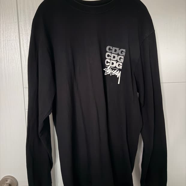 스투시 x cdg 롱슬리브 M