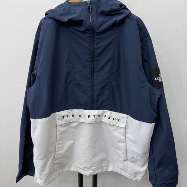 정품)노스페이스 화이트라벨 아노락 바람막이 후드 자켓 M
