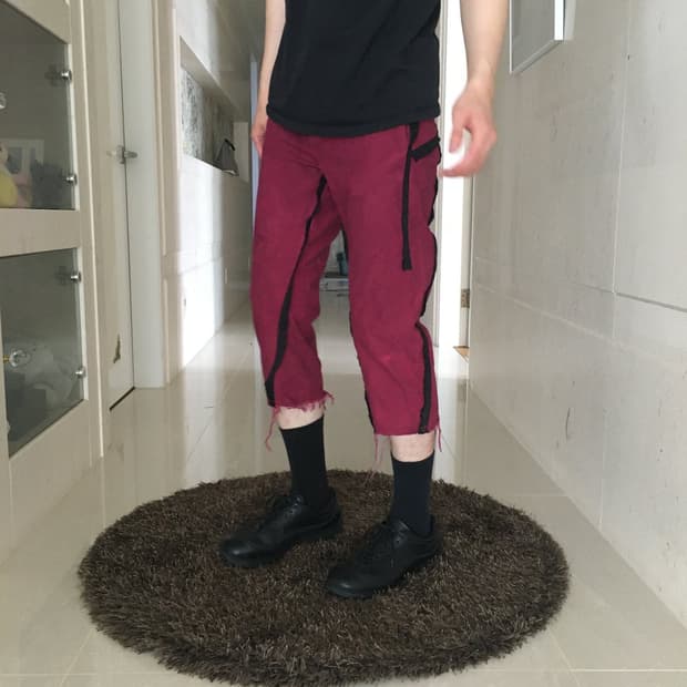 Zambarrett burgundy shorts
