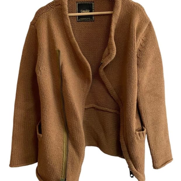 사스콰치패브릭스 11aw 울 니트 집업