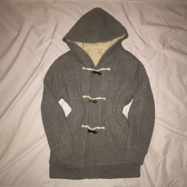 일본빈티지 떡볶이 니트 코트