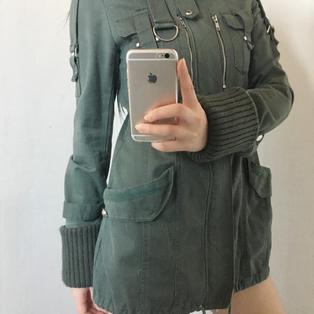 빈티지 카고 원피스 상의 