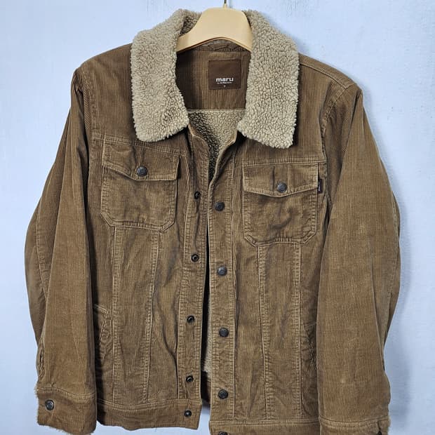 마루 코듀로이 뽀글이 자켓 95 M