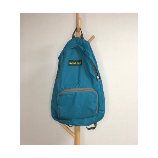 몽벨 90s 블루 패커블 경량 백팩