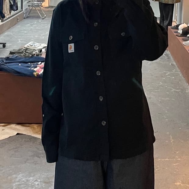 칼하트 블랙 버튼 셔츠 H1986