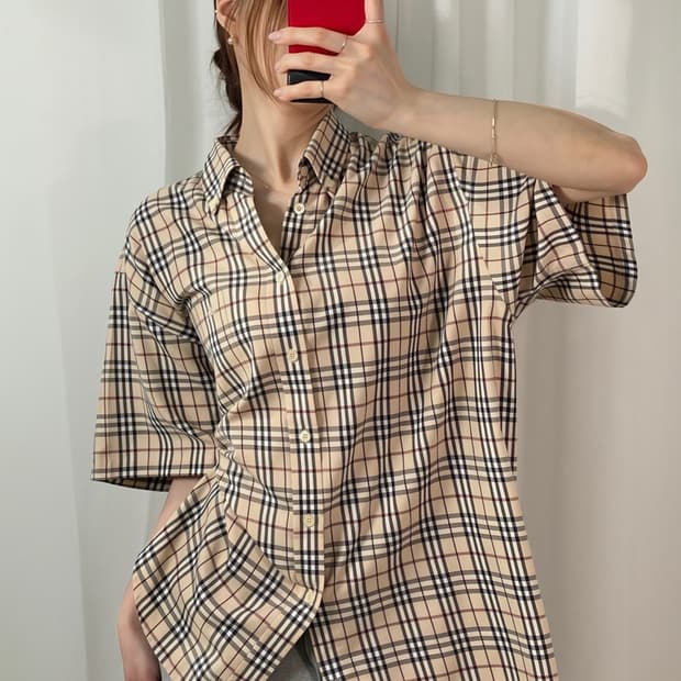버버리 노바체크 셔츠
