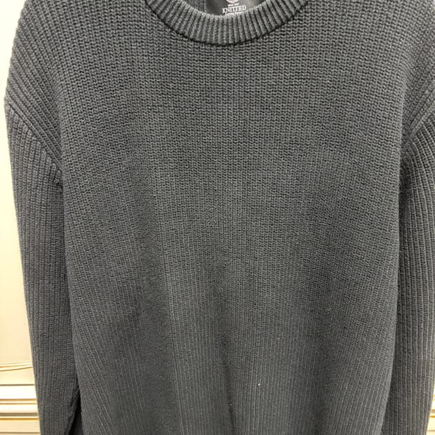 KNITTED 니티드 니트 블랙 L