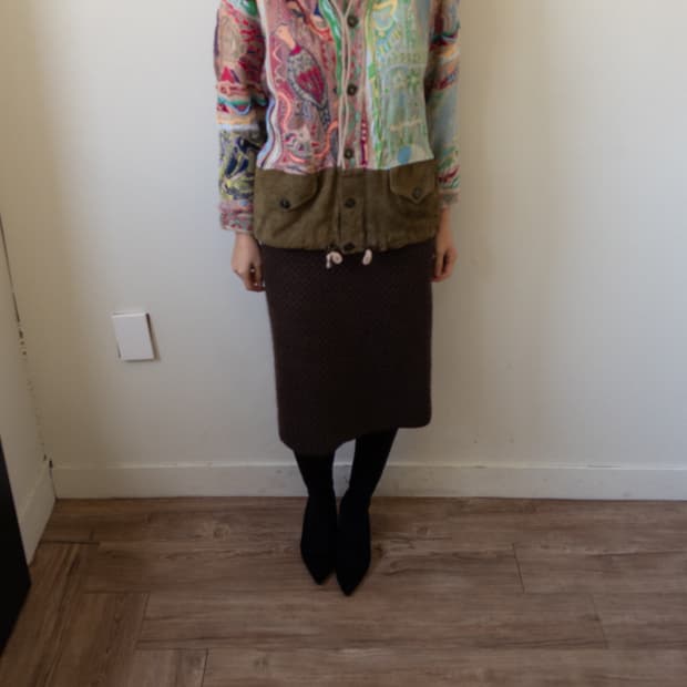 미쏘니 트위드 스커트