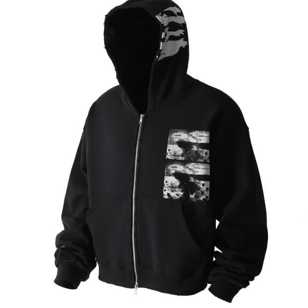 로어링라드 워시드 후드집업 블랙 L