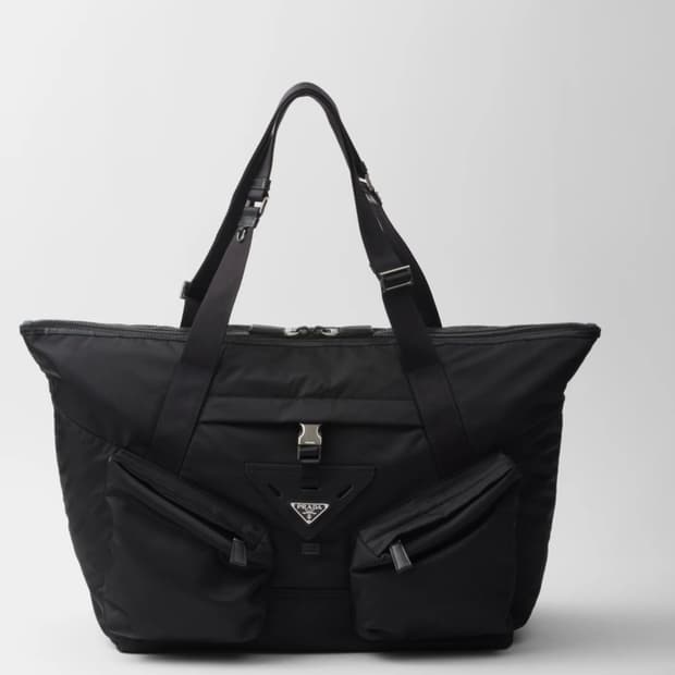 Prada Re-Nylon Leather Travel Bag