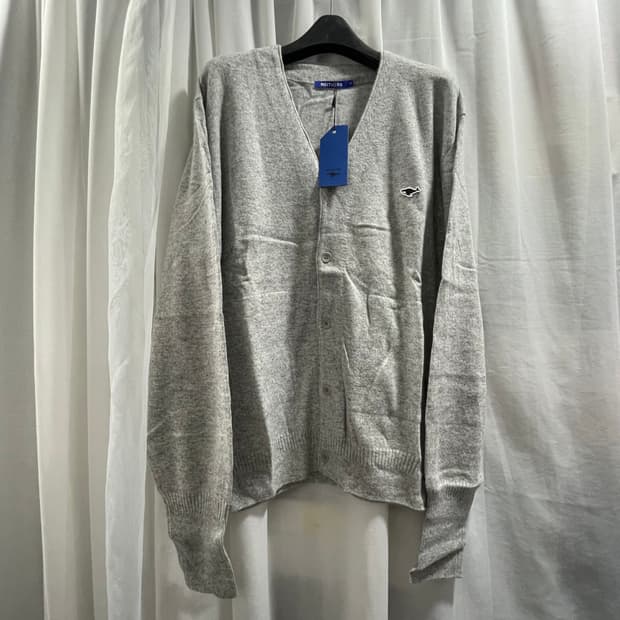 네이더스/ 메리노 울 가디건 멜란지 그레이/ 4