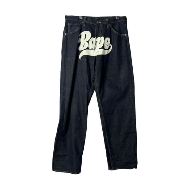 [Bape] 베이프 빅로고 프린팅 데님팬츠