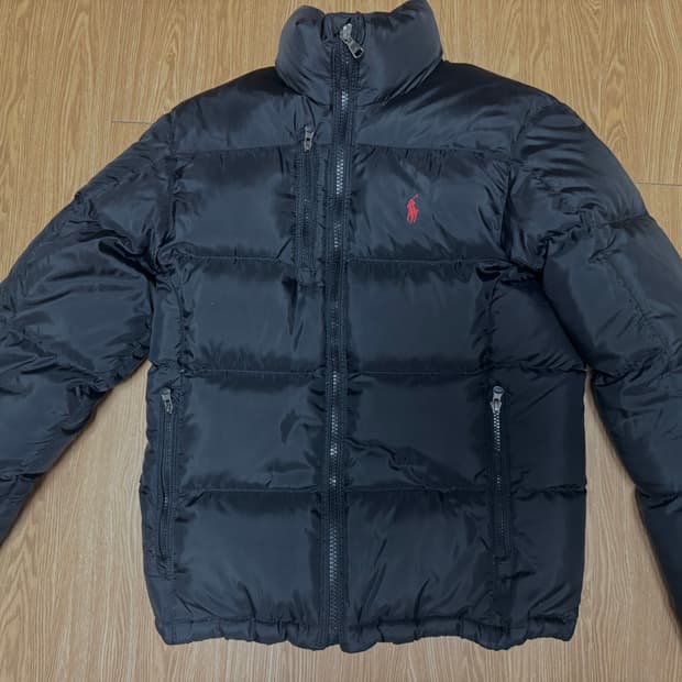 폴로 블랙 푸퍼 패딩