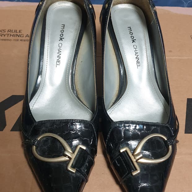 MOOK CHANNEL 하이힐 블랙 (240) 굽7cm