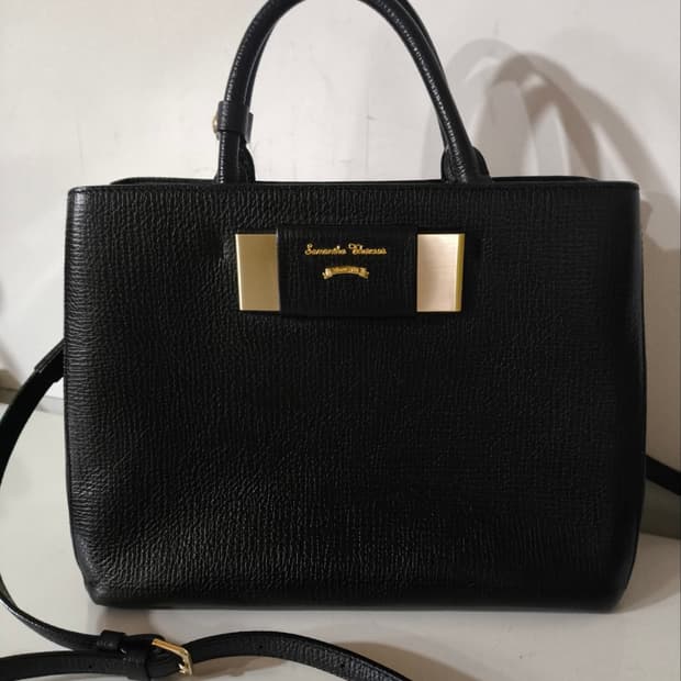 사만다타바사 레더 토트백 크로스백