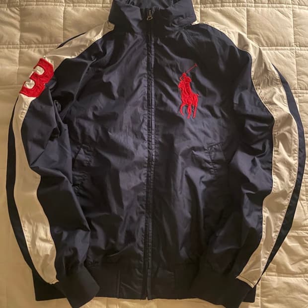 폴로 랄프로렌 레드 빅포니 트랙 자켓 네이비 #3