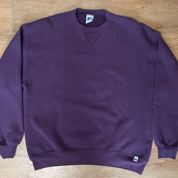90s 러셀 애슬레틱 스웻셔츠 퍼플 미제🇺🇸