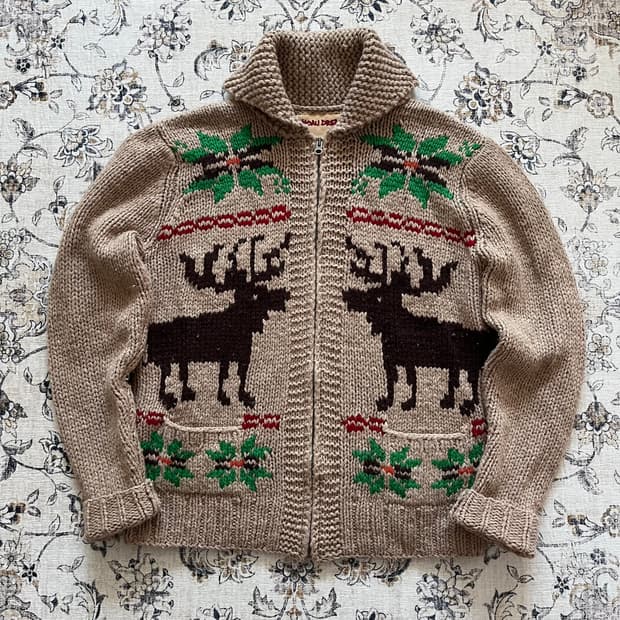 후아유 노르딕 코위찬 니트집업