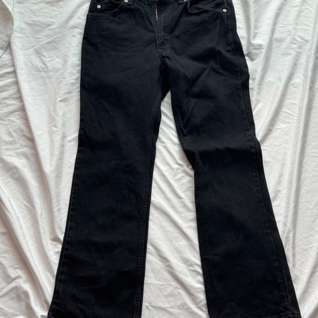 90s 리바이스 517 부츠컷 USA MADE 블랙 데님