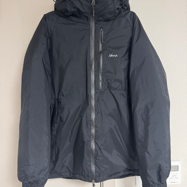 난가 AURORA DOWN 자켓+팬츠(BLACK) 셋업 판매합니다.