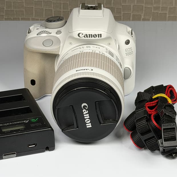 캐논 EOS 100D DSLR 카메라 화이트